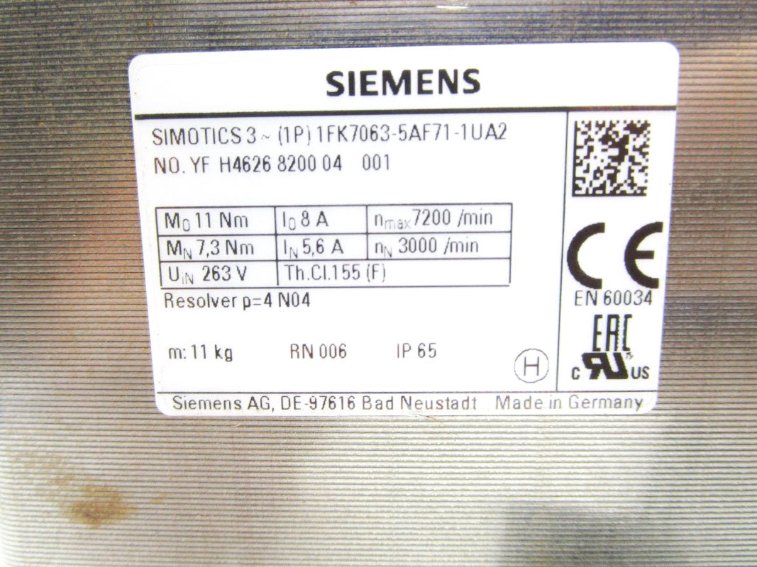 SIEMENS 1FK7063-5AF71-1UA2 NSNP