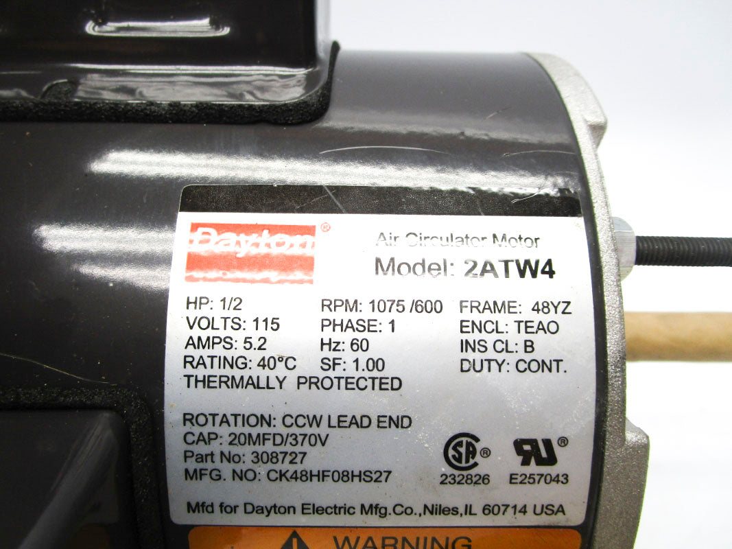 DAYTON 2ATW4 115V 5.2A NSNP