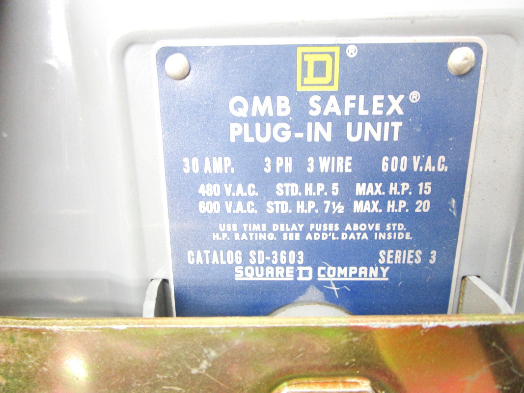 SQUARE D SD-3603 600VAC 30A (AS PICTURED) NSNP
