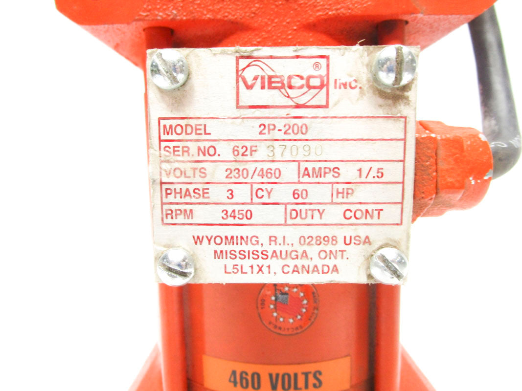 VIBCO 2P-200 230/460 1/.5 UNMP