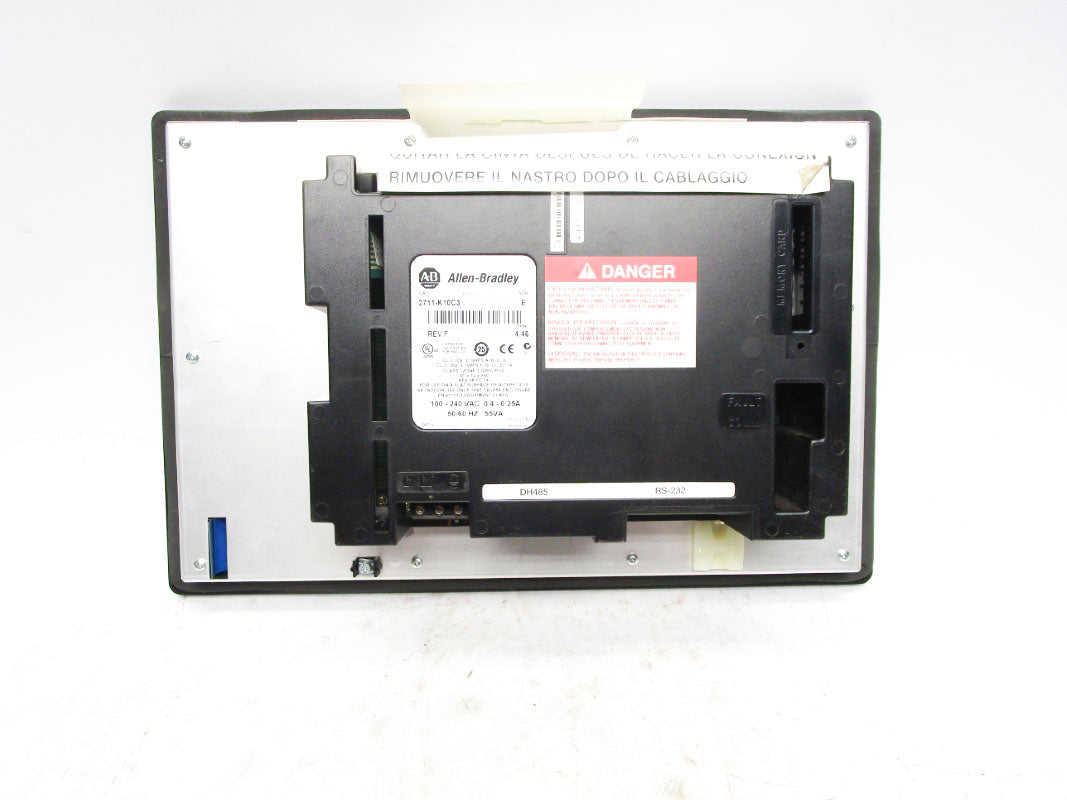 ALLEN BRADLEY 2711-K10C3 SER. E F/W 4.46 100-240VAC 0.4-0.25A REMAN