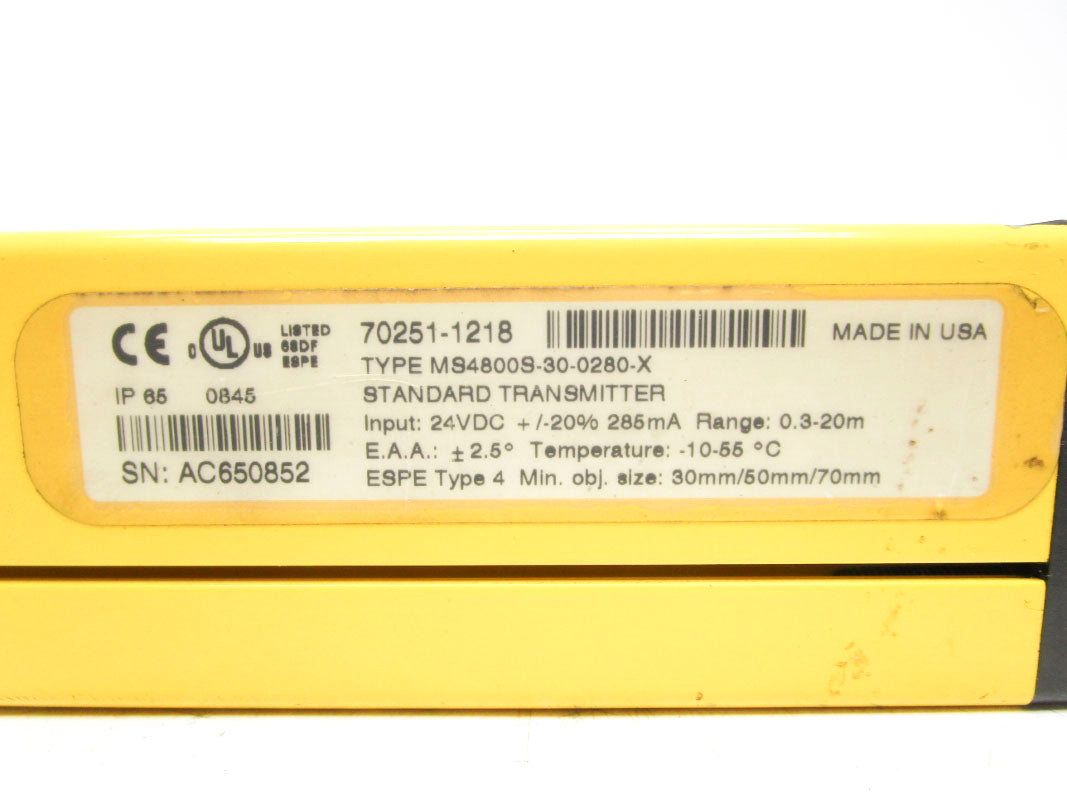 OMRON MS4800S-30-0280-X 24VDC NSNP