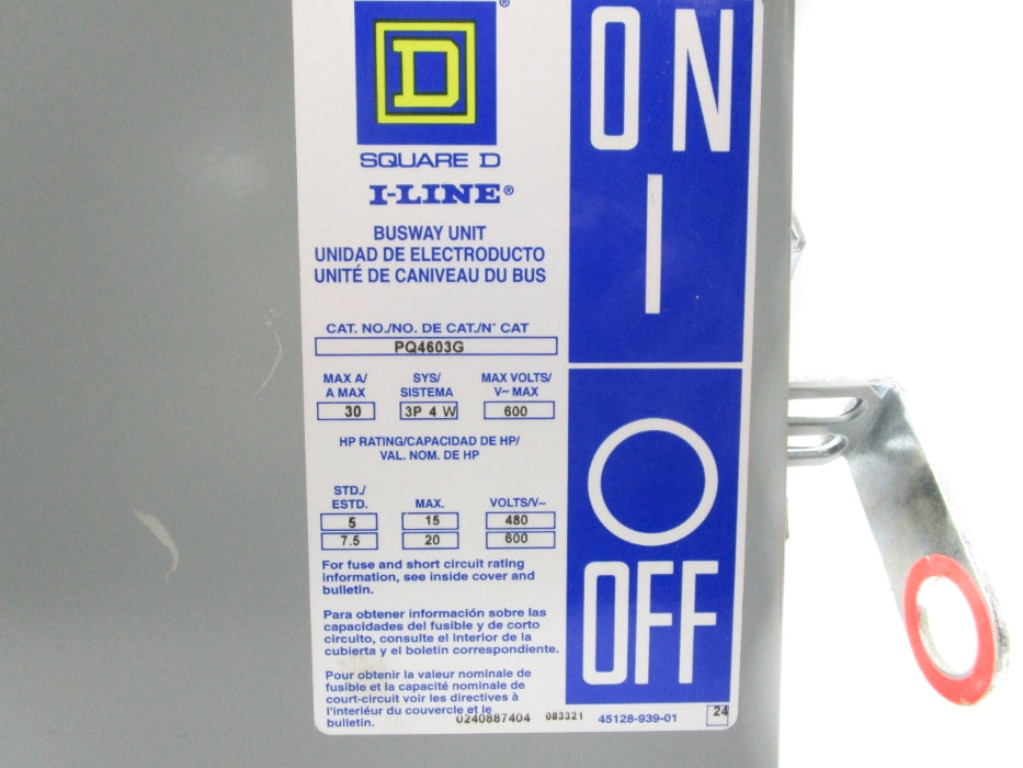 SQUARE D PQ4603G UNMP
