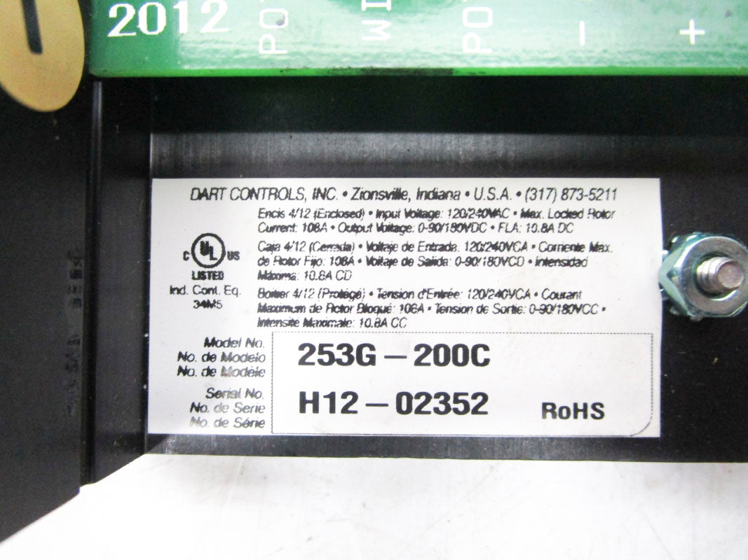 DART CONTROLS 253G-200C 120/240VAC UNMP