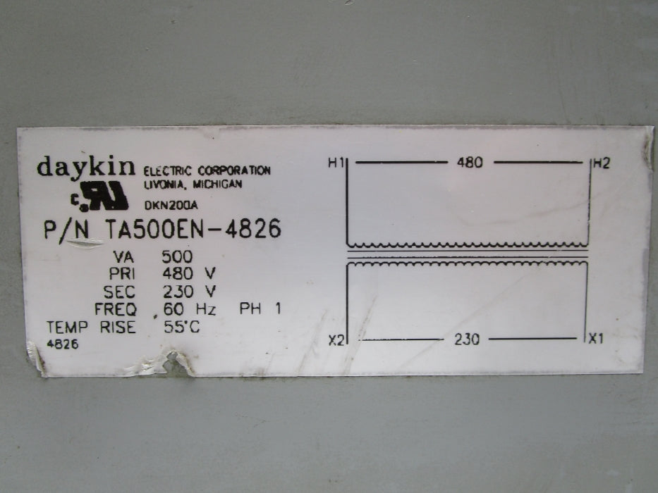 DAYKIN TA500EN-4826 UNMP