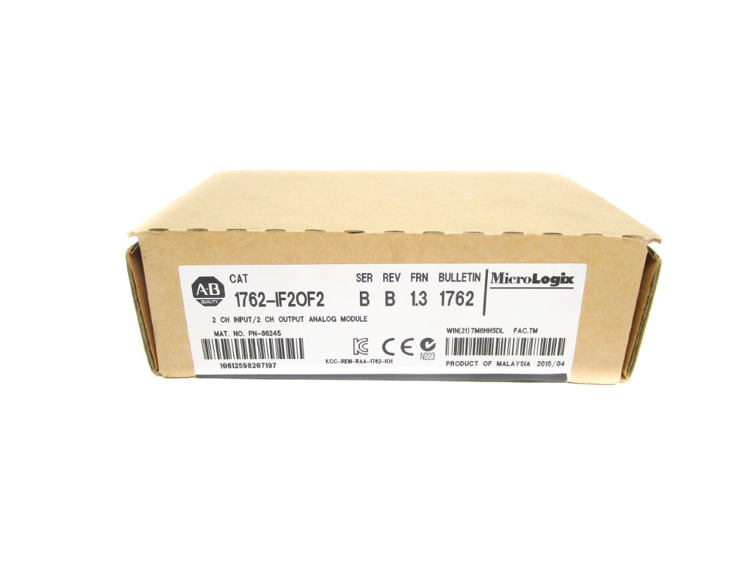 ALLEN BRADLEY 1762-IF2OF2 SER. B F/W 1.3 DATE: 2015 NSFS