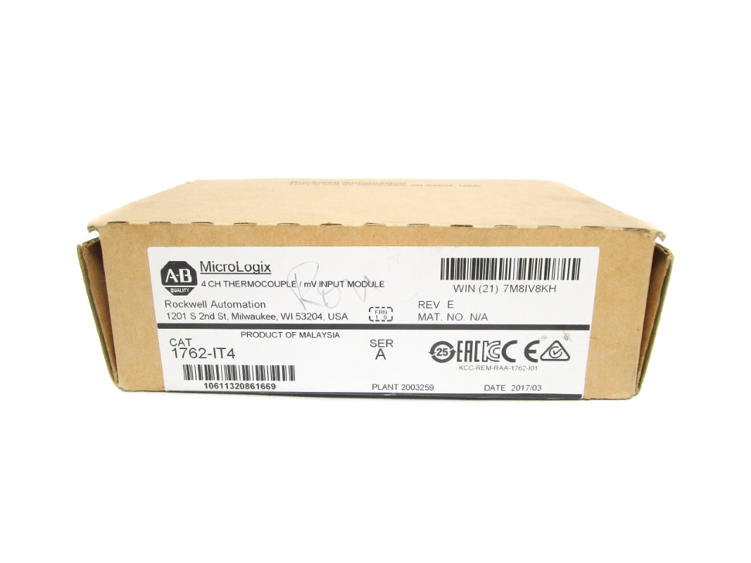 ALLEN BRADLEY 1762-IT4 SER. A DATE: 2017 NSFS
