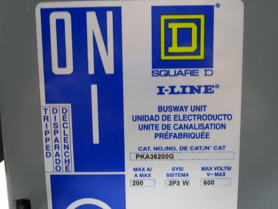 SQUARE D PKA36200G 200-600V UNMP