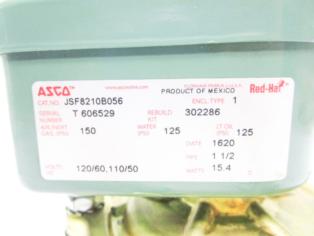 ASCO JSF8210B056 110-120V 150PSI NSNP