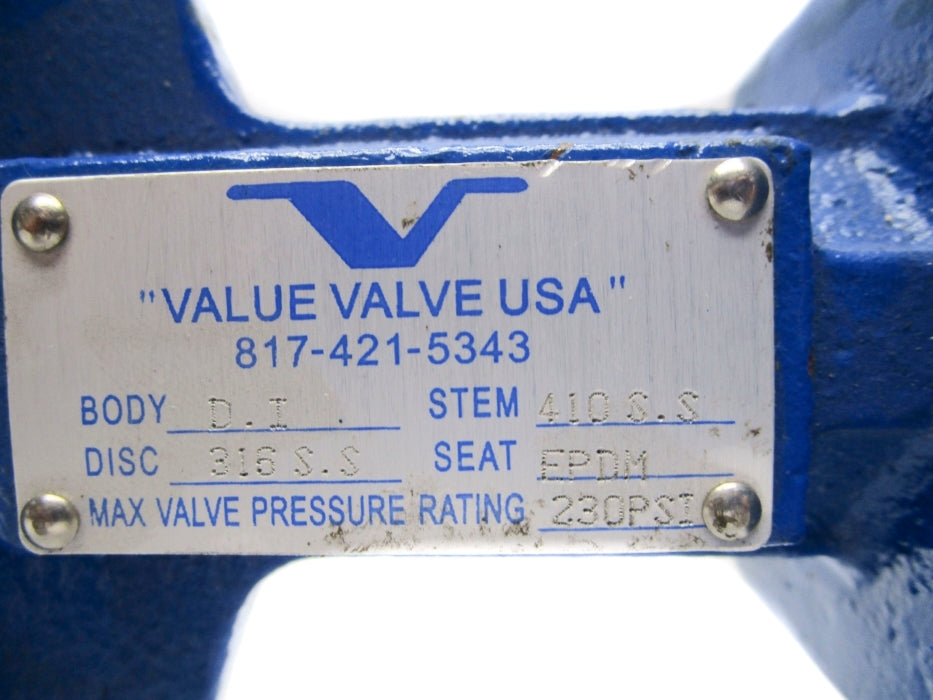 VALUE VALVE USA D.I. DN80 230PSI NSNP