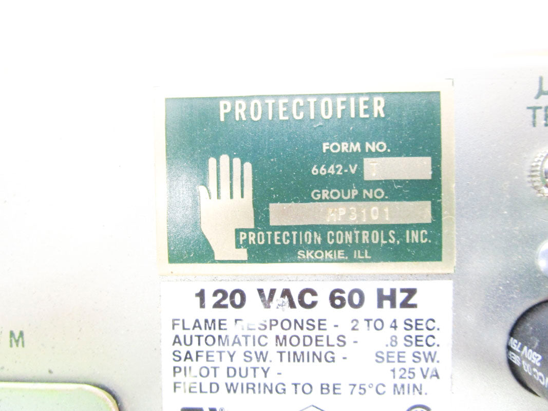 PROTECTION CONTROLS 6642-VT 120VAC NSNP