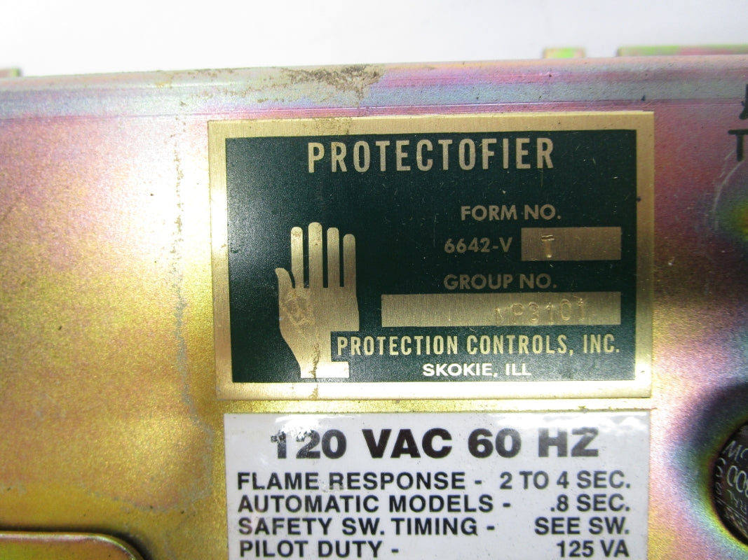 PROTECTION CONTROLS 6642-VT 120VAC UNMP
