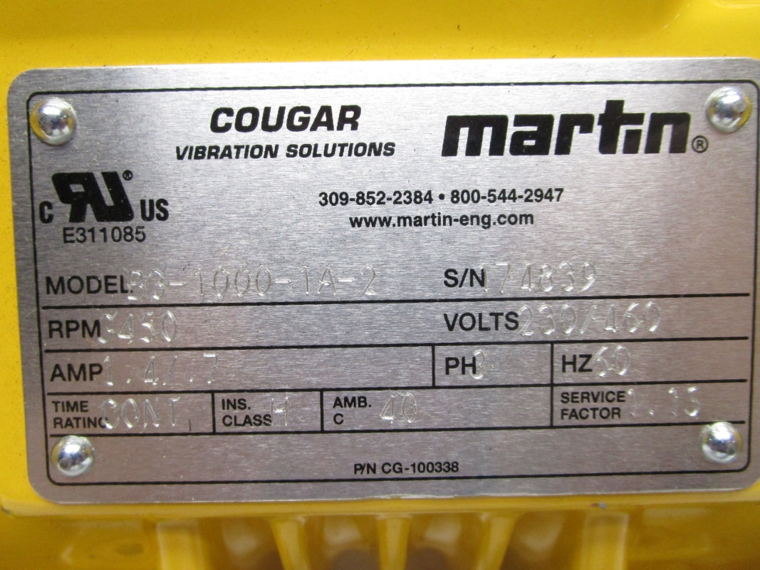 MARTIN B3-1000-1A-2 230-460V 1.4-.7A NSNP