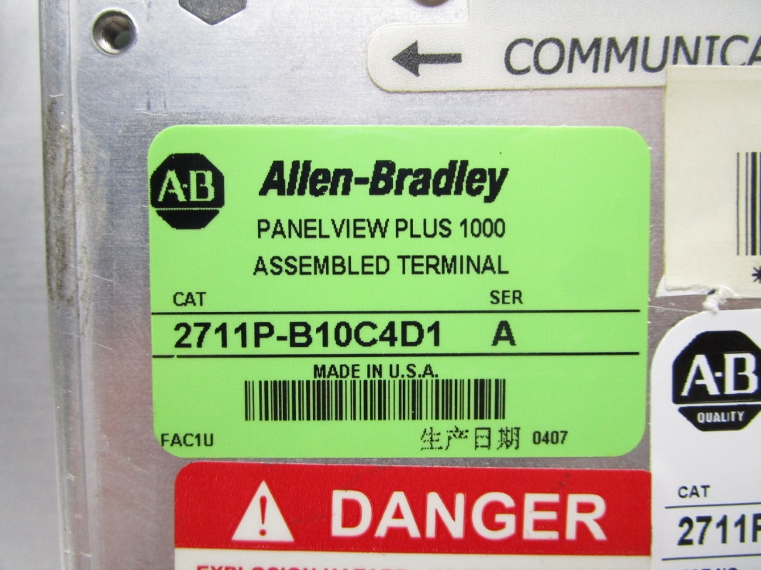 ALLEN BRADLEY 2711P-B10C4D1 SER. A REMAN