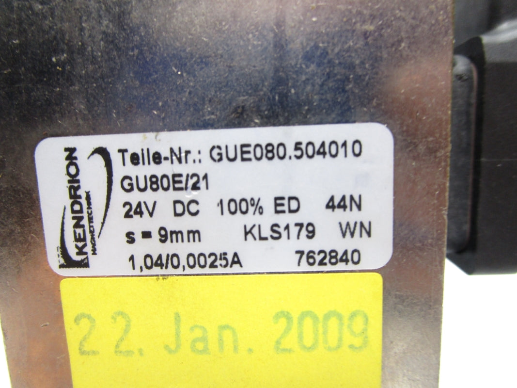 KENDRION GUE080.504010 GUE080E/21 24VDC NSNP