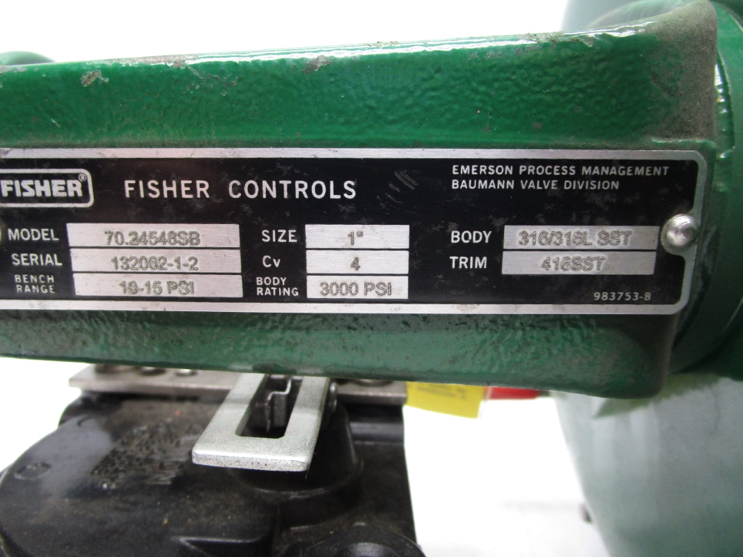 FISHER CONTROLS 70.24548SB 3000PSI NSNP