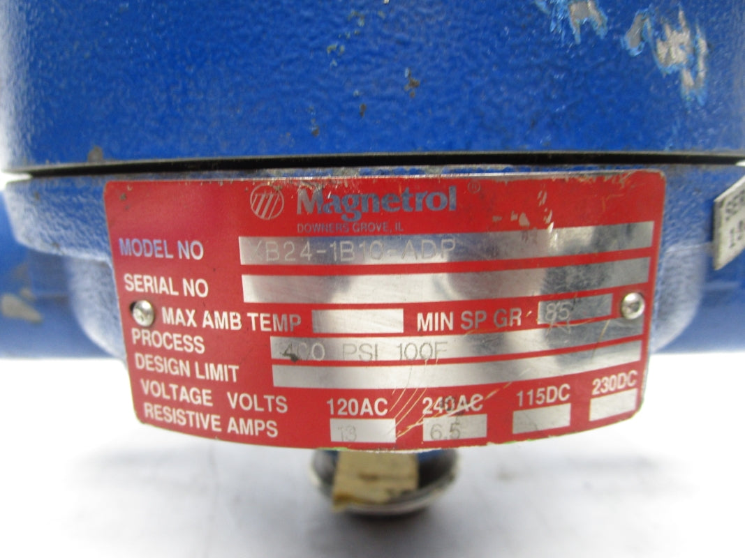 MAGNETROL XB24-1B10-ADP 400PSI 240VAC 6.5A UNMP