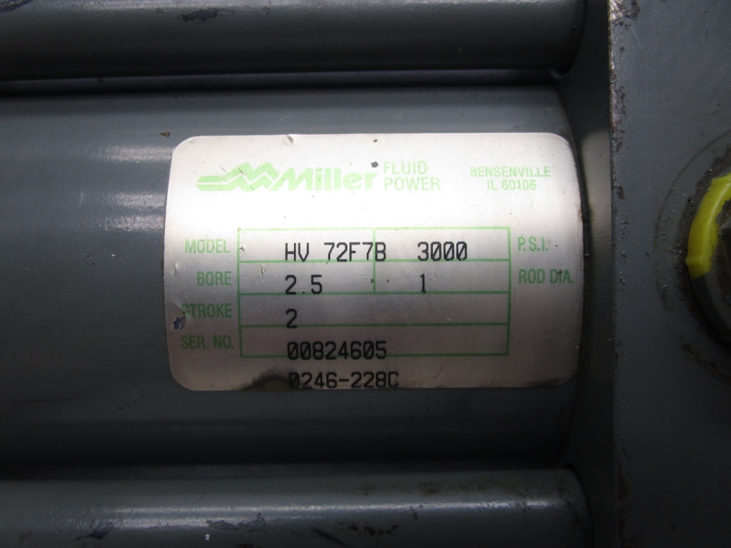 MILLER HV72F7B 3000PSI UNMP