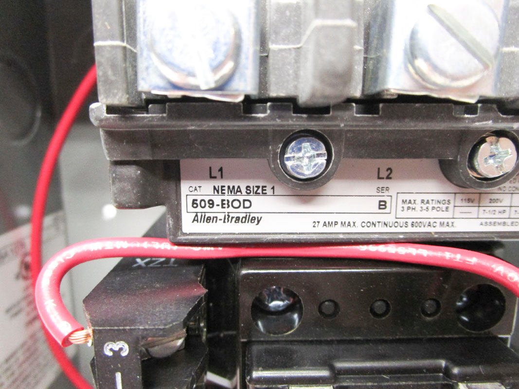 ALLEN BRADLEY 509-BAB SER. N 480V 27A NSNP