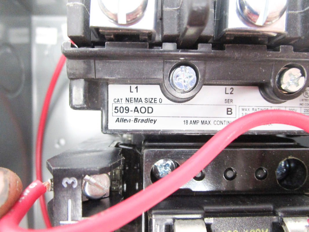 ALLEN BRADLEY 509-AAB SER. N 480V 18A NSNP