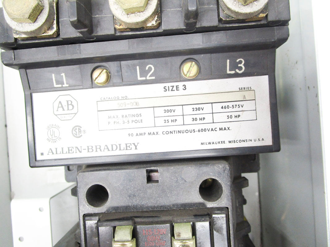 ALLEN BRADLEY 509-DAB SER. A 115-120V NSNP