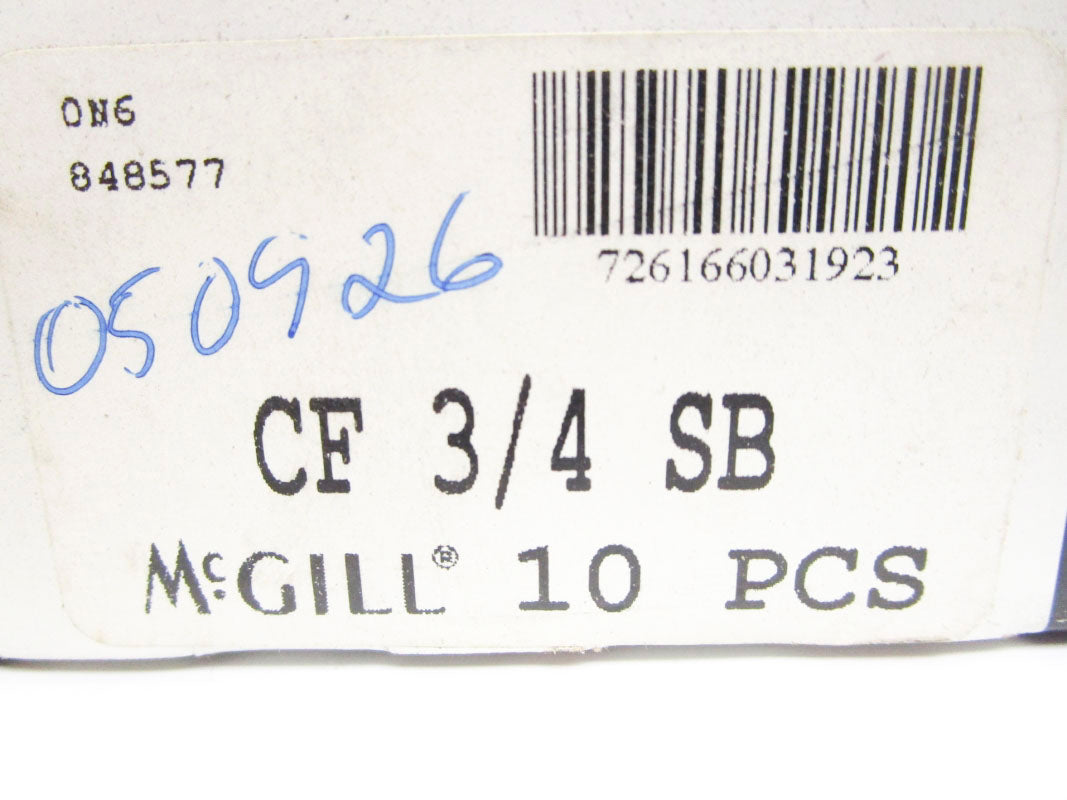 MCGILL CF 3/4 SB (PKG OF 10) NSMP