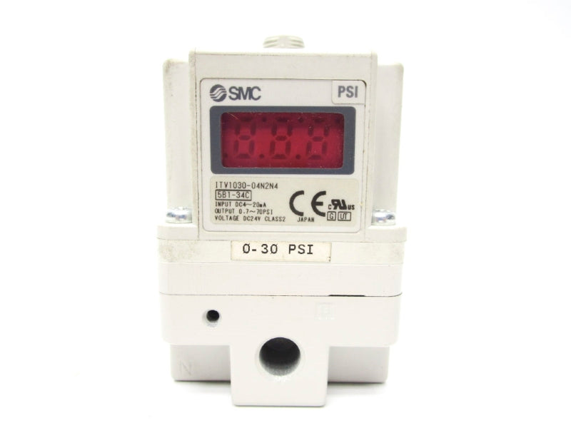 SMC ITV103-04N2N2 24VDC 0.7-70PSI UNMP