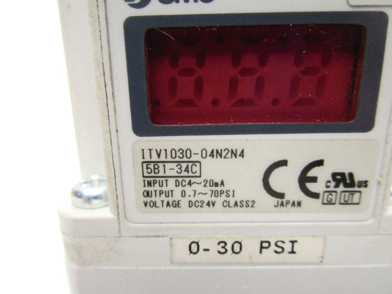 SMC ITV103-04N2N2 24VDC 0.7-70PSI UNMP