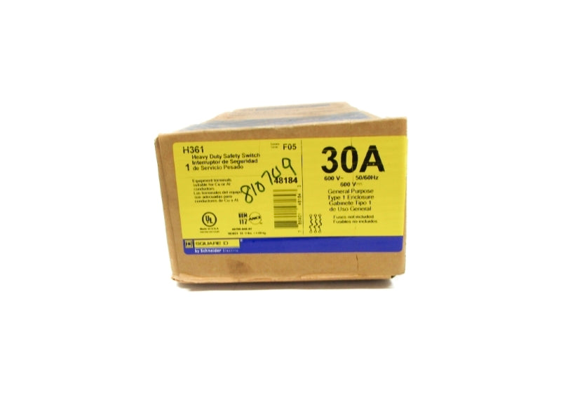SQUARE D H361 SER. F05 600V NSFS