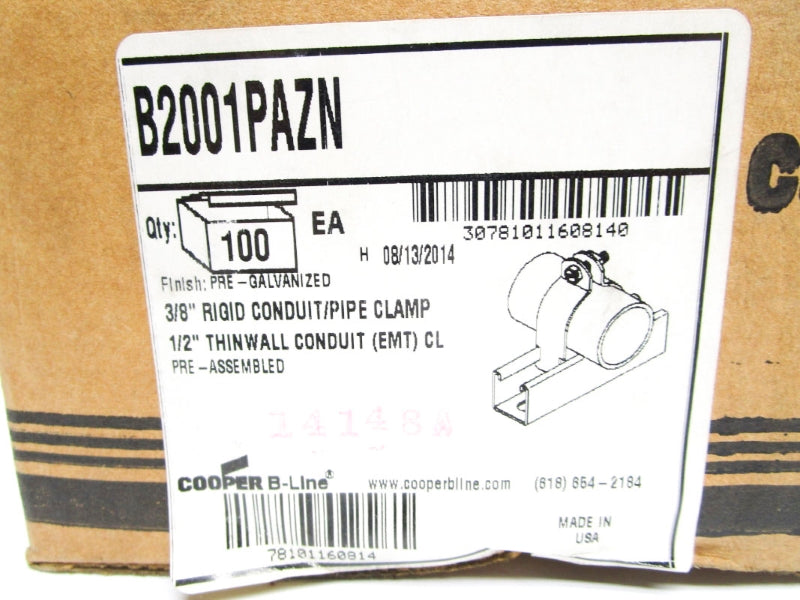 COOPER B2001PAZN 3/8" (PKG OF 100) NSMP