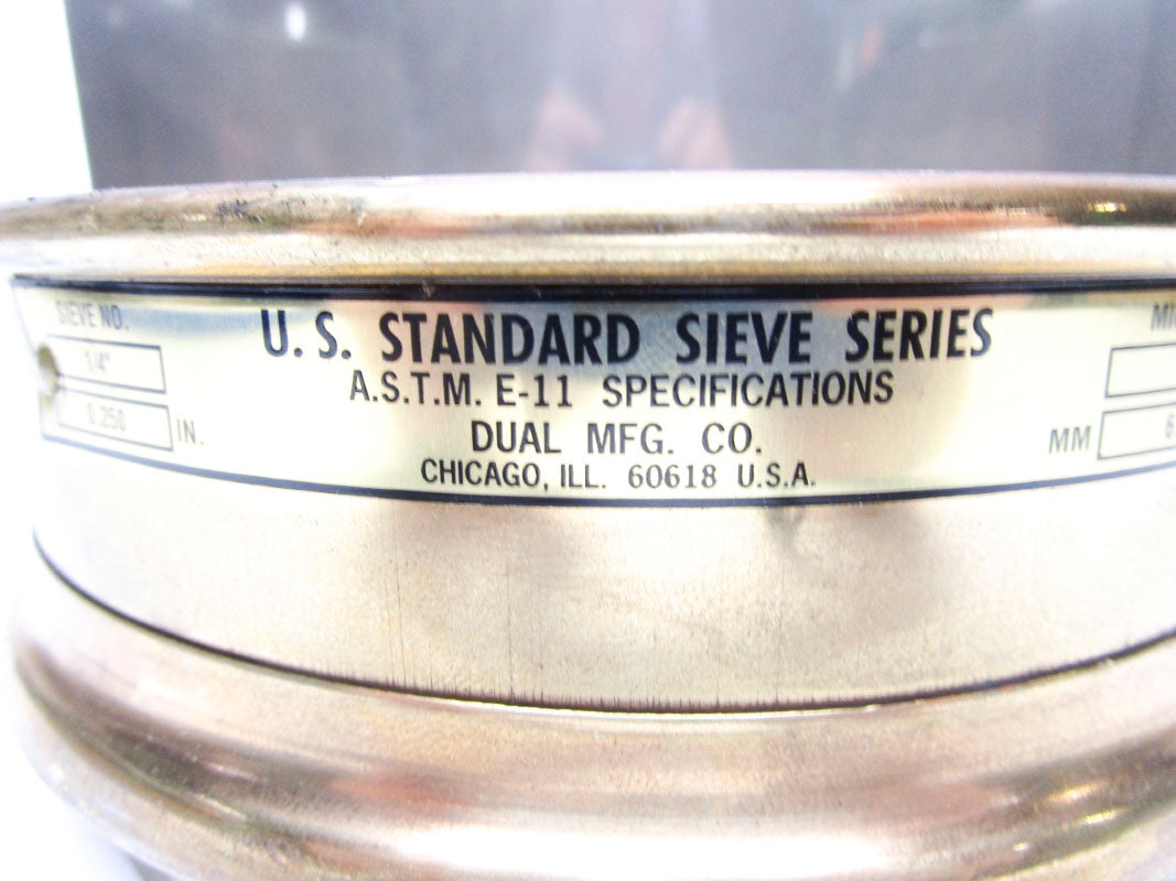 U.S. STANDARD SIEVE A.S.T.M. E-11 UNMP