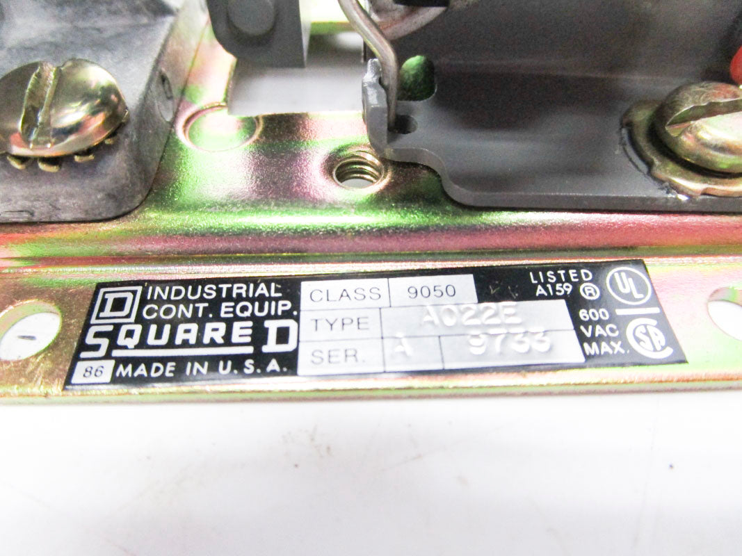 SQUARE D 9050AO22EV02 SER. A 120V NSMP