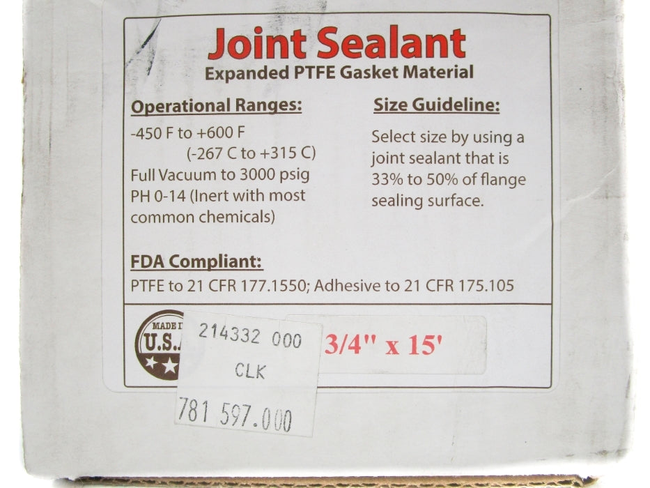 JOINT SEALANT PTFE NSMP