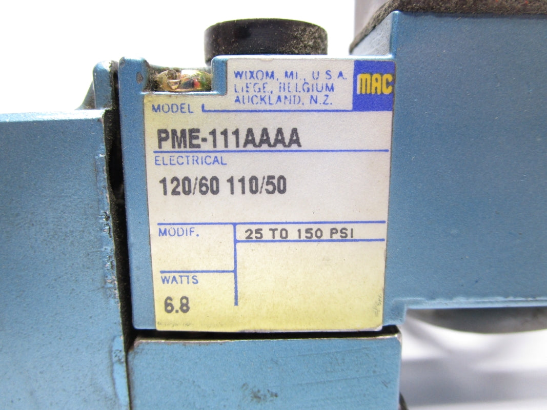 MAC 812C-PM-111AA-212 150PSI UNMP