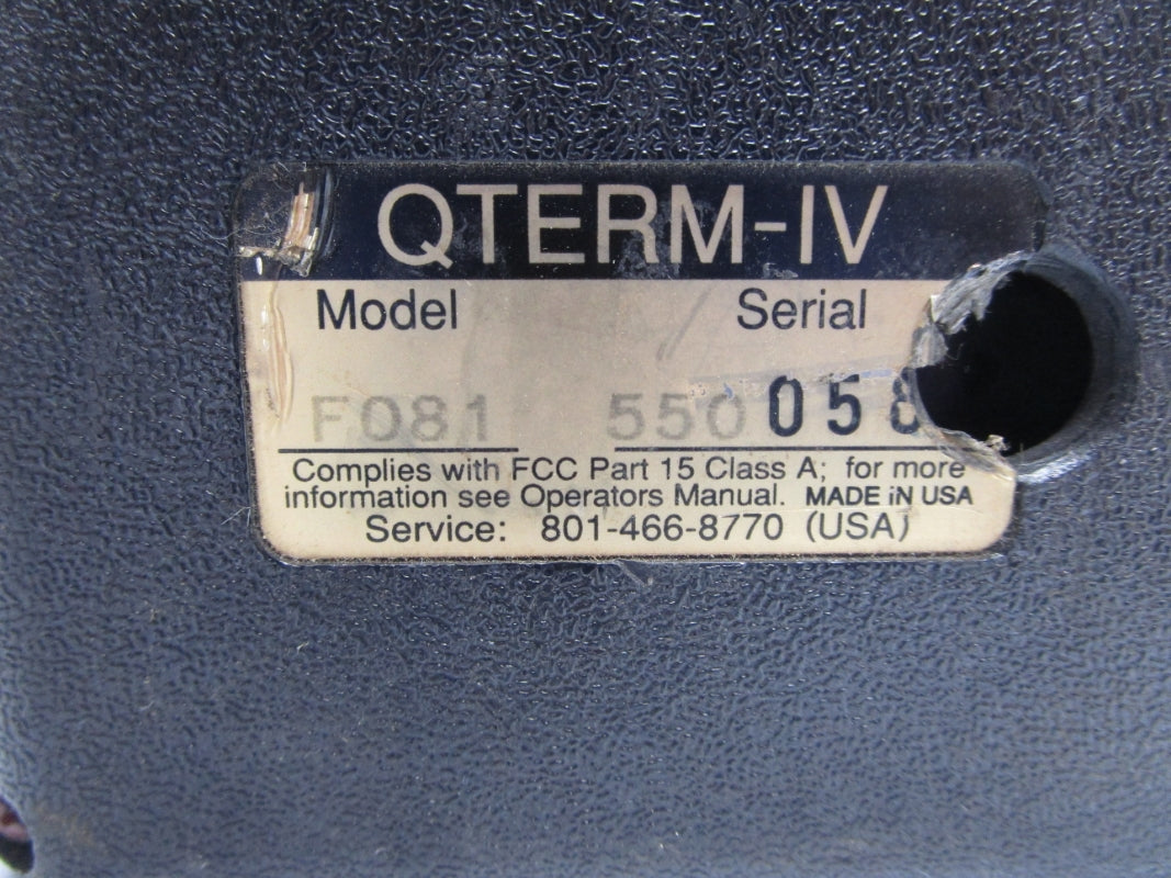 ROBERT I. ROBOTICS QTERM-IV F081 UNMP