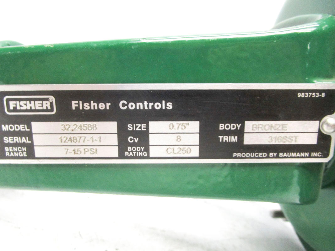 FISHER 32.24588 3/4" 15PSI NSNP