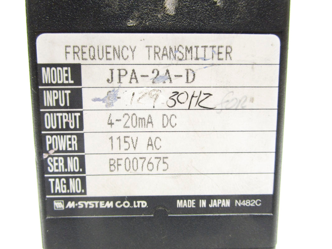 FLOWDATA JPA-2A-D 115VAC UNMP