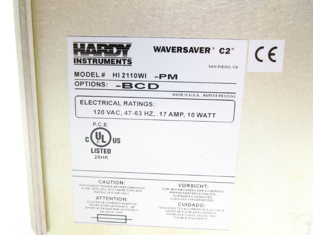 HARDY INSTRUMENTS HI2110WI-PM 120VAC .17A NSNP