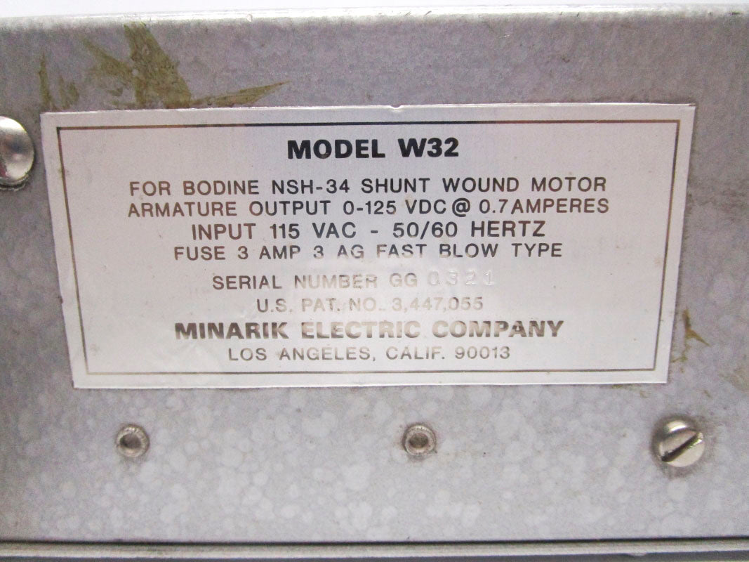 MINARIK W32 115VAC 3A UNMP