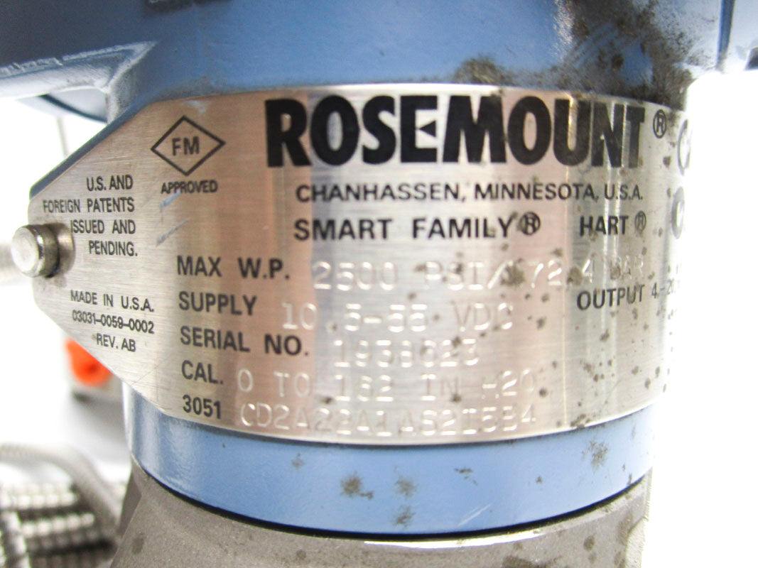 ROSEMOUNT 3051CD2A22A1AS2I5B4 2500PSI 2500PSI 10.5-55VDC NSNP