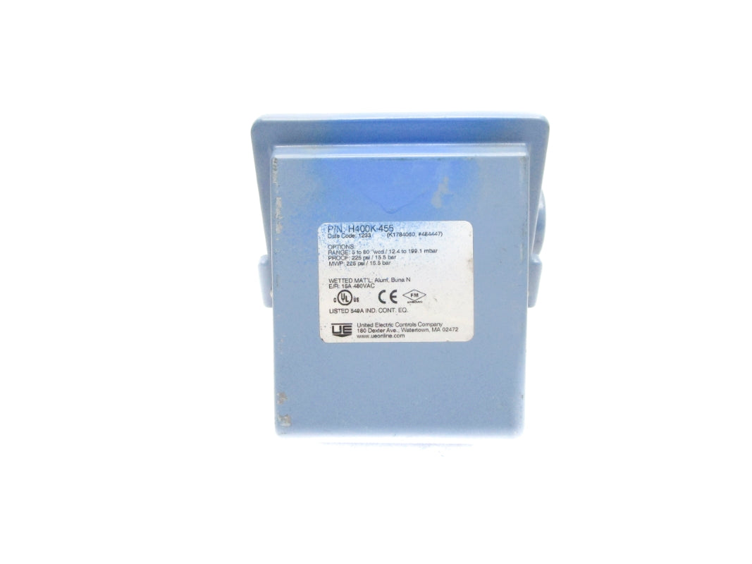 UNITED ELECTRIC H400K-455 80PSI 480VAC 15A UNMP