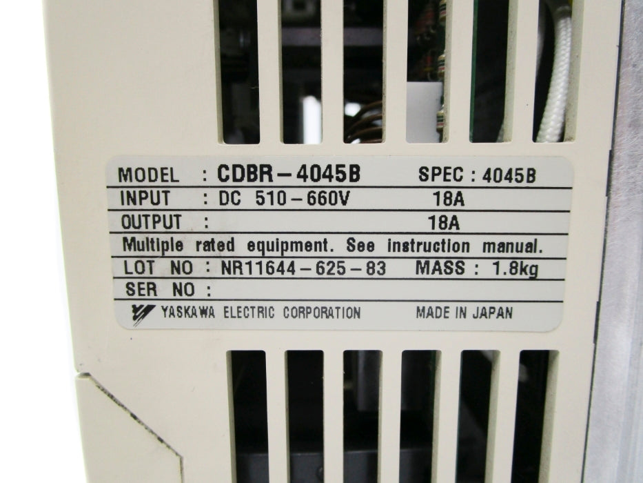 YASKAWA CDBR-4045B NSNP