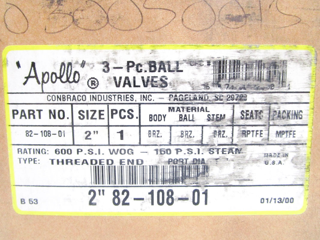 APOLLO 82-108-01 600PSI 2" NSMP