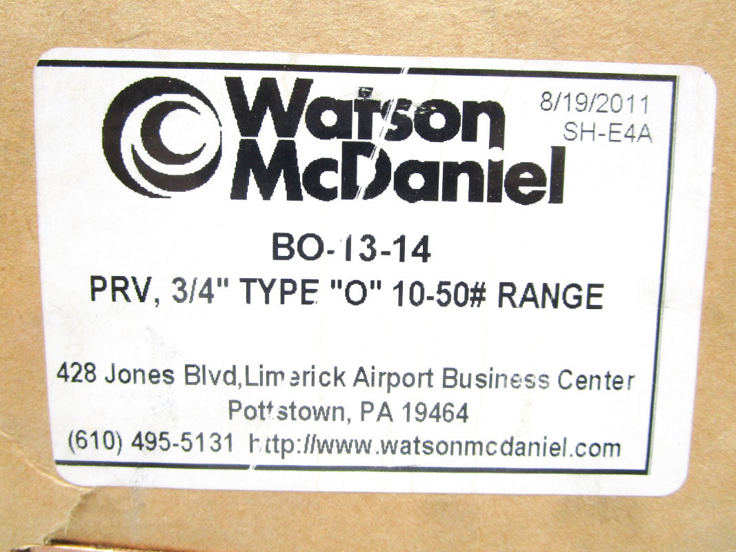 WATSON MCDANIEL BO-13-14 NSFS