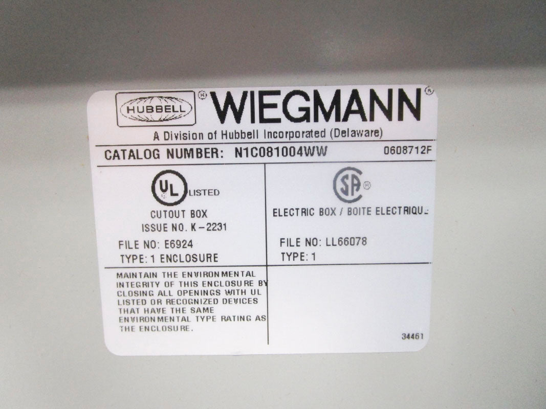 WIEGMANN N1C081004WW NSMP