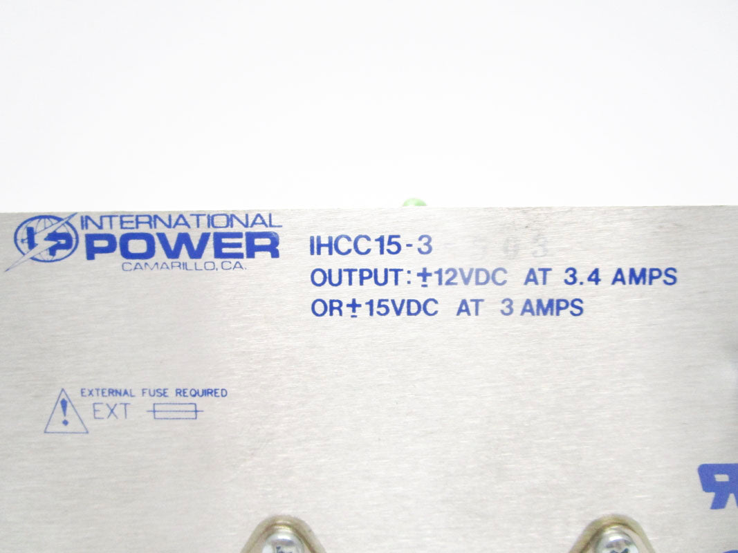 INTERNATIONAL POWER IHCC15-3 240V 1A UNMP