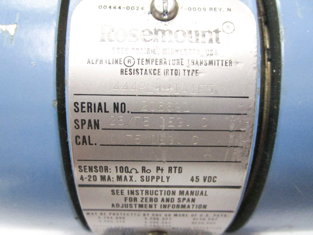 ROSEMOUNT 0444RL1U1A1E5 45VDC UNMP