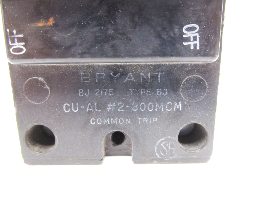 BRYANT BJ2175 120/240VAC 175A NSMP