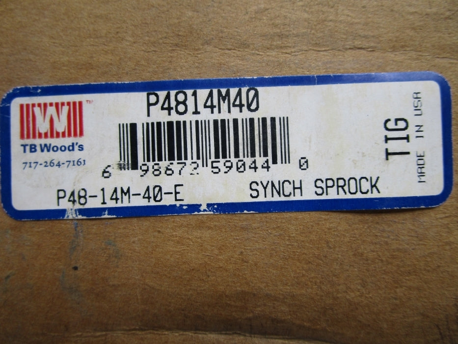 T.B. WOODS P48-14M-40-E NSMP