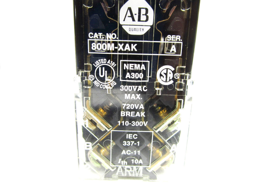 ALLEN BRADLEY 800MS-26HA2BRAK SER. C 240V (BK/YL) (AS PICTURED) NSMP